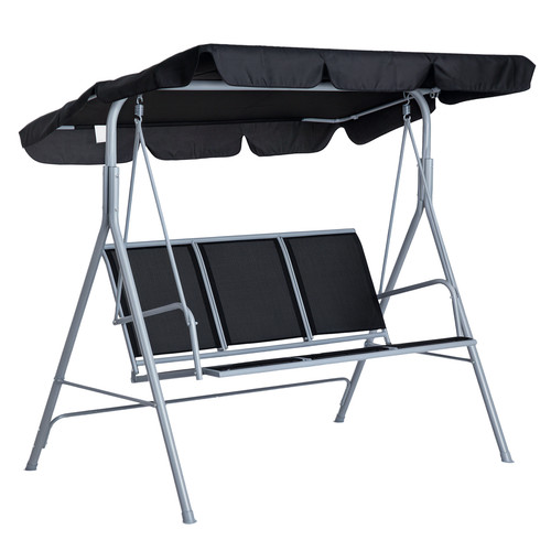 Outsunny metal swing chair - metal,