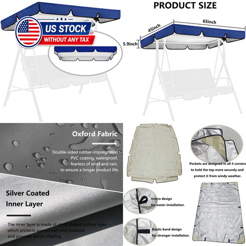 Swing canopy replacement - replacement, for