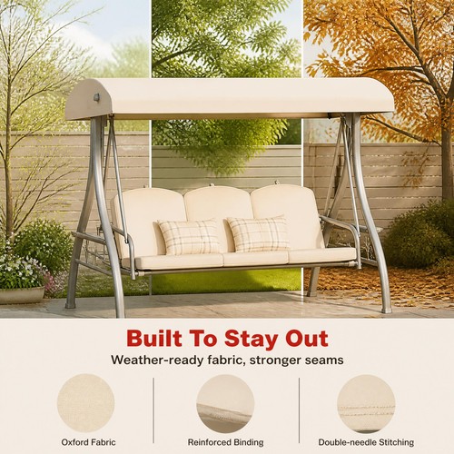 Seater outdoor swing - outdoor, canopy