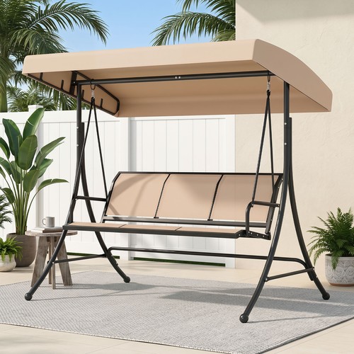 Seat patio swing chair - 3-seat,