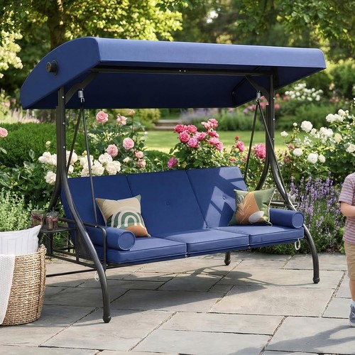 Outdoor porch swing with - swing, stand