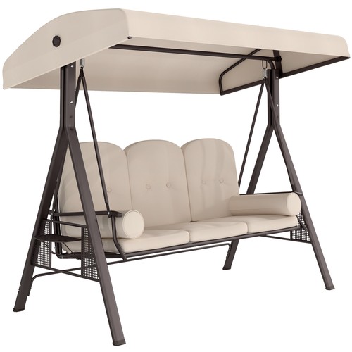 Seat patio swing tilt - 3-seat, w/
