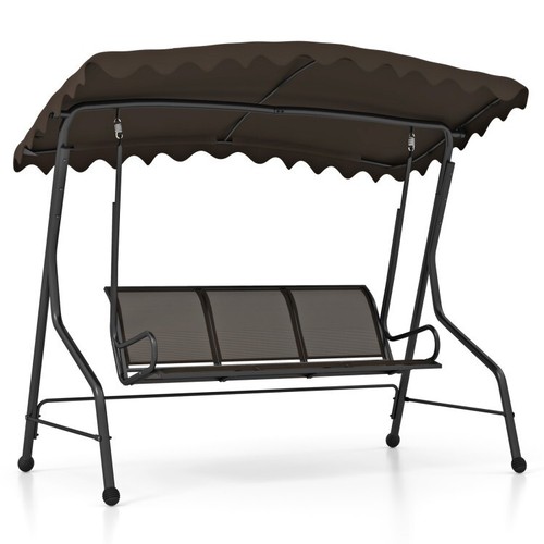 Seat patio swing chair - 3-seat,