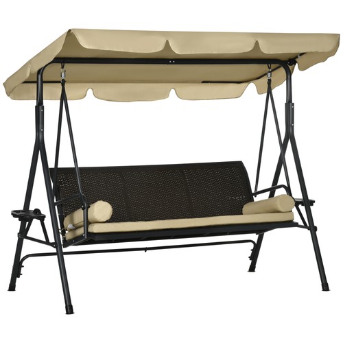 Seat porch swing with canopy - 3-seat,
