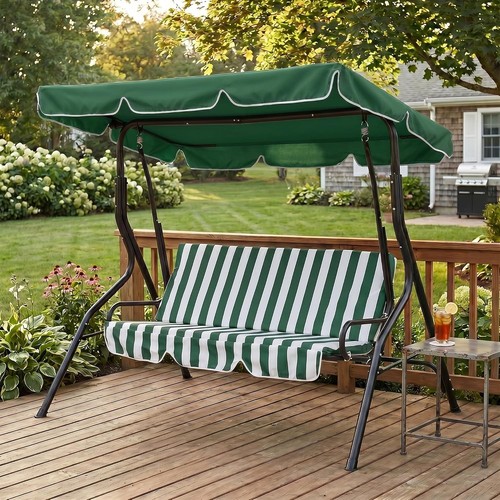 Seat patio swing chair with - 3,